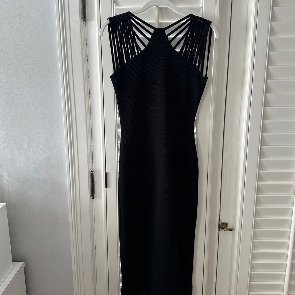 Dress the Population Black Strappy Open Back Dress